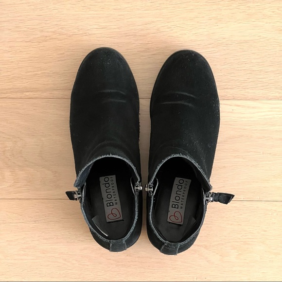 Blondo Waterproof Ankle Bootie - Black - Size 7M - Picture 11 of 16